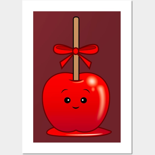 A Cute & Smiling Candy Apple Wall Art by PenguinCornerStore